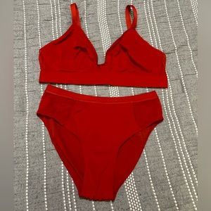 NWOT Parade bundle Dream Fit Triangle Bralette & High Rise Brief, size XL